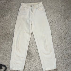 beige jeans